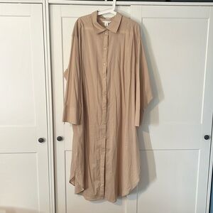 H&M cotton shirt dress XXL
